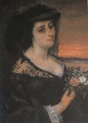 Gustave Courbet Lady oil painting